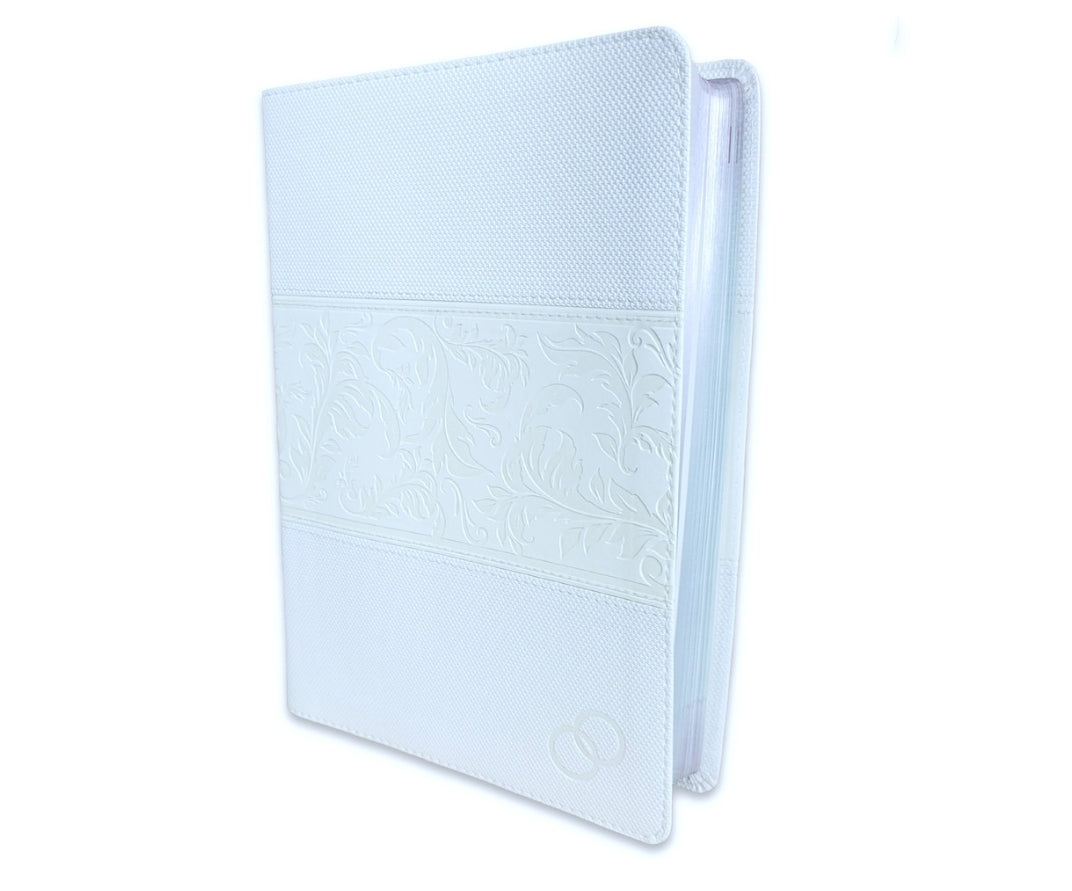 Biblia Devocional, Los Lenguajes del Amor RV1960, imit. piel, blanco