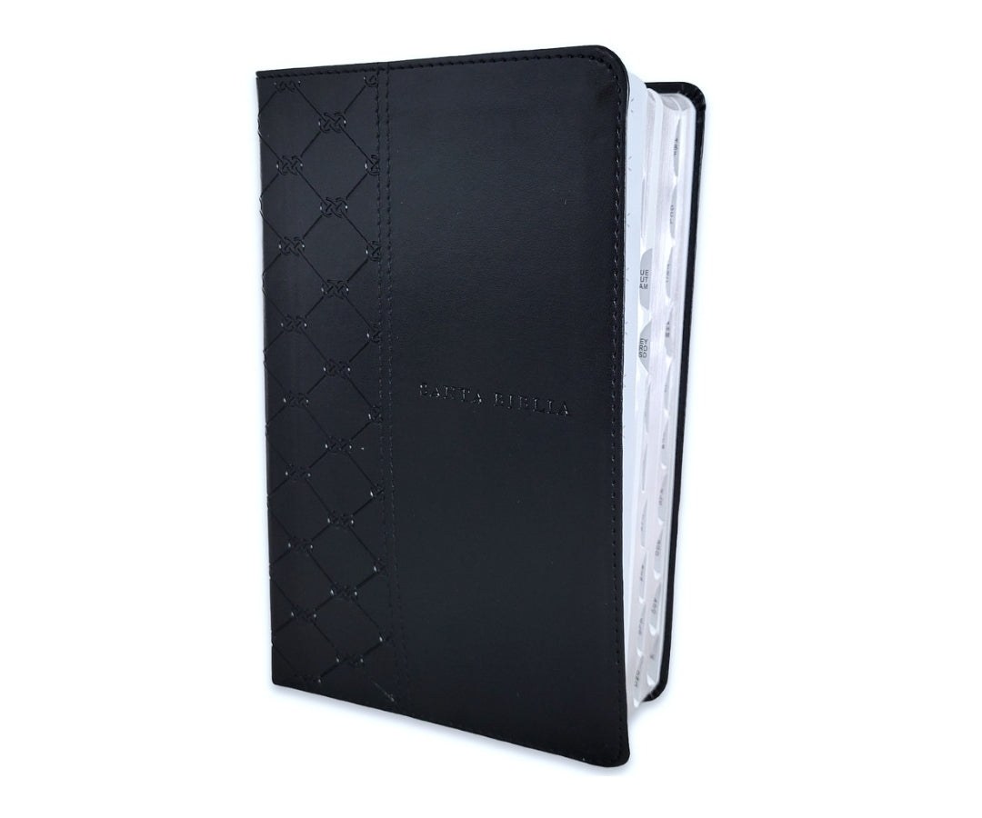 Biblia Letra Gigante Manual NTV, imit piel negro con índice