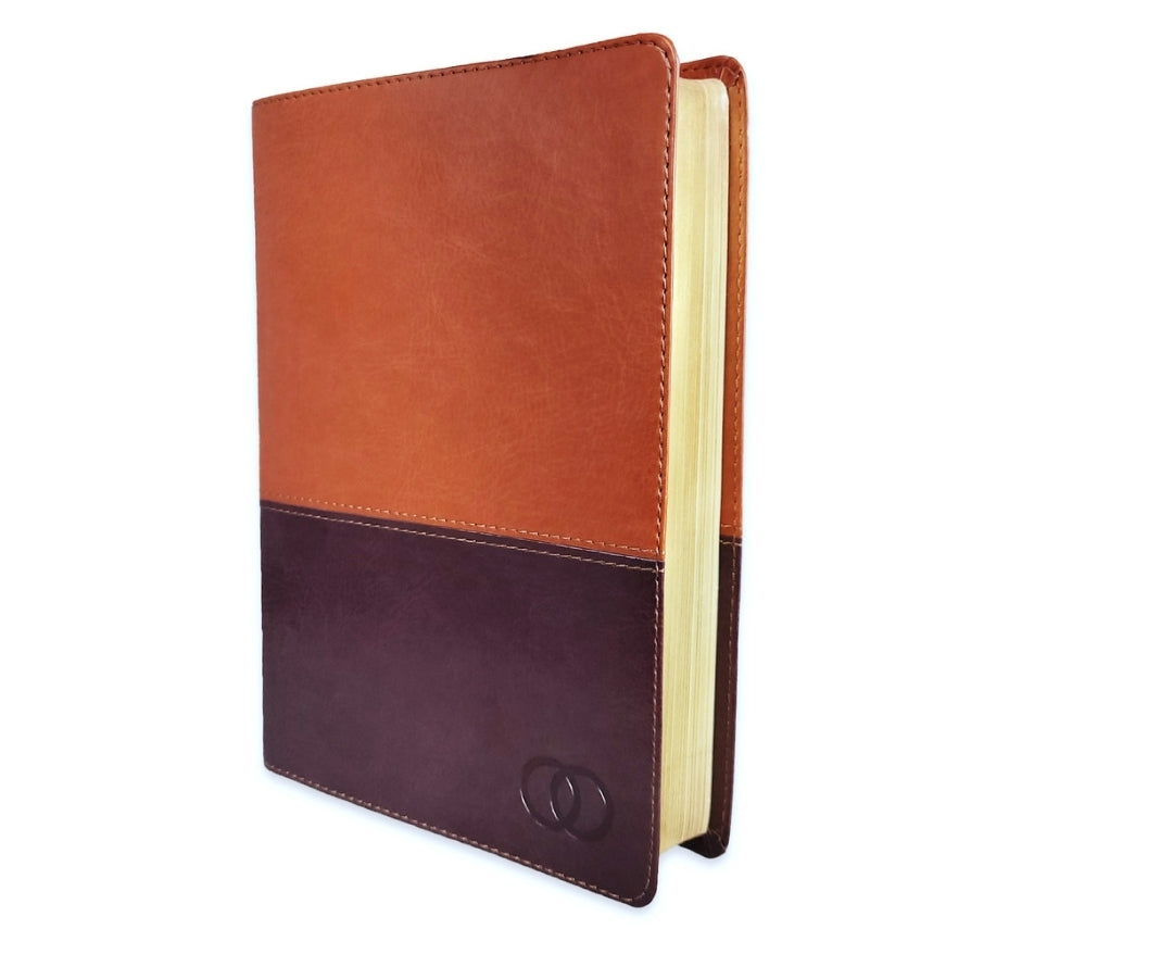 Biblia Devocional, Los Lenguajes del Amor RV1960, imit. piel, duotono, marrón