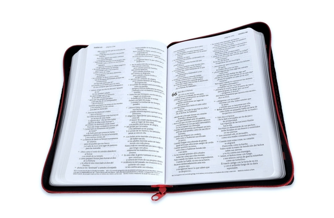 Biblia Edición Compacta con Cierre NTV, tela, negro