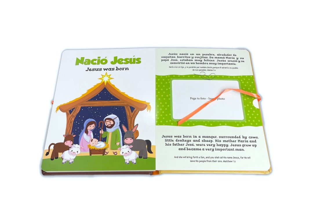 Álbum "La Biblia y fotos de mi Bebé" Bilingüe