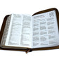 Biblia con Cierre Letra Gigante Manual 14 puntos RV1960 imit piel café con índice - Frutos del Espíritu