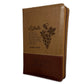 Biblia con Cierre Letra Gigante Manual 14 puntos RV1960 imit piel café con índice - Frutos del Espíritu