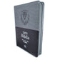 Biblia con Cierre Letra Gigante 15 puntos RV1960 imit piel negro y gris león con índice