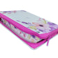 Biblia con Cierre Letra Gigante Manual 14 puntos RV1960 imit piel púrpura fantasía floral con índice y canto floral