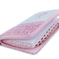 Biblia con Cierre Letra Grande 12 puntos RV1960 imit piel floral rosa y blanco con índice y canto floral - Mujer Virtuosa