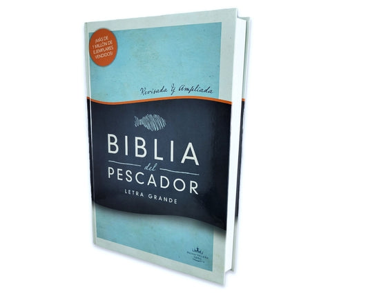 Biblia del Pescador Letra Grande RV1960, revisada y ampliada, tapa dura a color