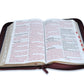 Biblia con Cierre Letra Súper Gigante 19 puntos RV1960 imit piel duotono azul y café con índice - Examíname, oh Dios
