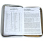 Biblia con Cierre Letra Grande 12 puntos RV1960 imit piel negro y gris león con índice