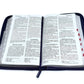 Biblia con Cierre Letra Grande 12 puntos RV1960 imit. lila y flores con índice