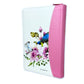 Biblia con Cierre Letra Grande 12 puntos RV1960 imit. piel rosa pajaro floral con índice y canto pintado primaveral rosado