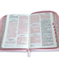 Biblia Mujer Virtuosa con Cierre Compacta 10 puntos RV1960 imit piel blanca floral con índice