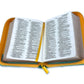 Biblia de Bolsillo con Cierre RV1960 imit amarillo/turquesa flores