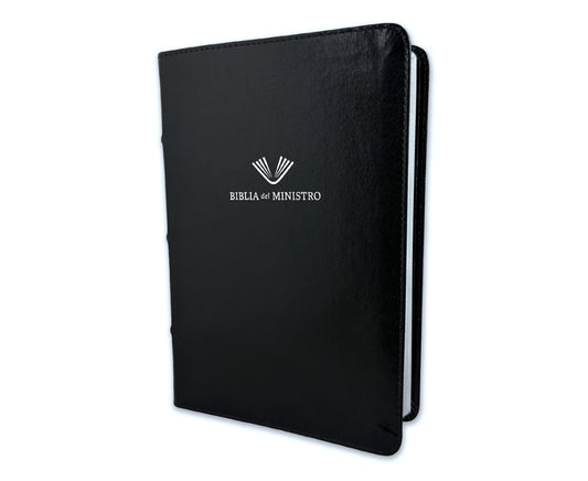 Biblia del Ministro Letra Grande RV1960 Ed. Ampliada con Manual del Ministro piel fabricada negro