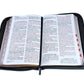 Biblia León con Cierre Letra Gigante Manual 14 puntos RV1960 imit piel negro con índice