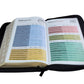 Biblia con Cierre Letra Grande 12 puntos RV1960 imit piel negro cordero y león con índice