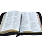 Biblia con Cierre Letra Grande 12 puntos RV1960 imit piel negro cordero y león con índice