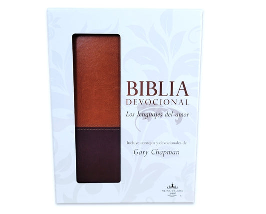 Biblia Devocional, Los Lenguajes del Amor RV1960, imit. piel, duotono, marrón
