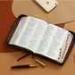 Biblia con Cierre Compacta 11 puntos RV1960 imit duotono café y marrón con índice