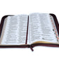 Biblia con Cierre Letra Súper Gigante 19 puntos RV1960 imit piel duotono azul y café con índice - Examíname, oh Dios