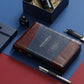 Biblia con Cierre Letra Gigante Manual 14 puntos RV1960 imit duotono azul y café con índice - Examíname, oh Dios