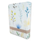 Biblia con Cierre compacta 12 puntos RV1960, imit piel blanco flores con índice y canto floral