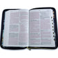 Biblia Ultrafina con Zíper NTV, sentipiel floral con índice