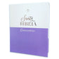 Biblia Quinceañera con Cierre y con Caja de Regalo RV1960 imit. piel lila con índice