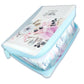 Biblia con Cierre Compacta 11 puntos RV1960 imit piel con canto pintado primaveral azul claro