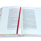 Biblia de Apuntes con Margen Amplio RV1960, tapa dura tela impresa, floreada