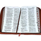 Biblia con Cierre Letra Gigante Manual 14 puntos RV1960 imit café con índice - Himno "Cuán grande es Él"