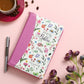 Biblia con Cierre Letra Grande 12 puntos RV1960 imit. floral rosa con índice y canto floral