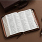 Biblia con Cierre Letra Gigante Manual 14 puntos RV1960 imit piel café con índice - Como el ciervo brama