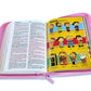 Biblia Mi Gran Viaje Compacta con Cierre RV1960 imit piel rosa con índice