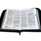 Biblia Espada con Cierre Compacta 11 puntos RV1960 imit gris y negro con índice - Hebreos 4:12