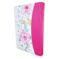 Biblia con Cierre Letra Grande 12 puntos RV1960 imit. floral fucsia con índice