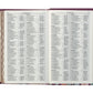 KJV Giant Print Standard Size Bible with Thumb Index: Purple floral faux leather