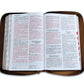 Biblia con Cierre Letra Grande 12 puntos RV1960 imit piel café ichtus con índice