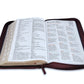 Biblia con Cierre Letra Súper Gigante 19 puntos RV1960 imit piel duotono azul y café con índice - Examíname, oh Dios