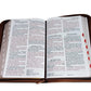 Biblia con Cierre Letra Gigante Manual 14 puntos RV1960 imit piel café con índice - Como el ciervo brama