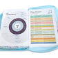 Biblia con Cierre Compacta 11 puntos RV1960 imit piel con canto pintado primaveral azul claro