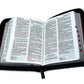 Biblia de Bolsillo con Cierre RV1960 imit piel duotono negro y café con índice