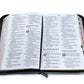 Biblia con Cierre Letra Súper Gigante 19 puntos Mediana RV1960 duotono león gris y negro con índice