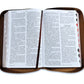 Biblia con Cierre Letra Grande 12 puntos RV1960 imit piel café ichtus con índice