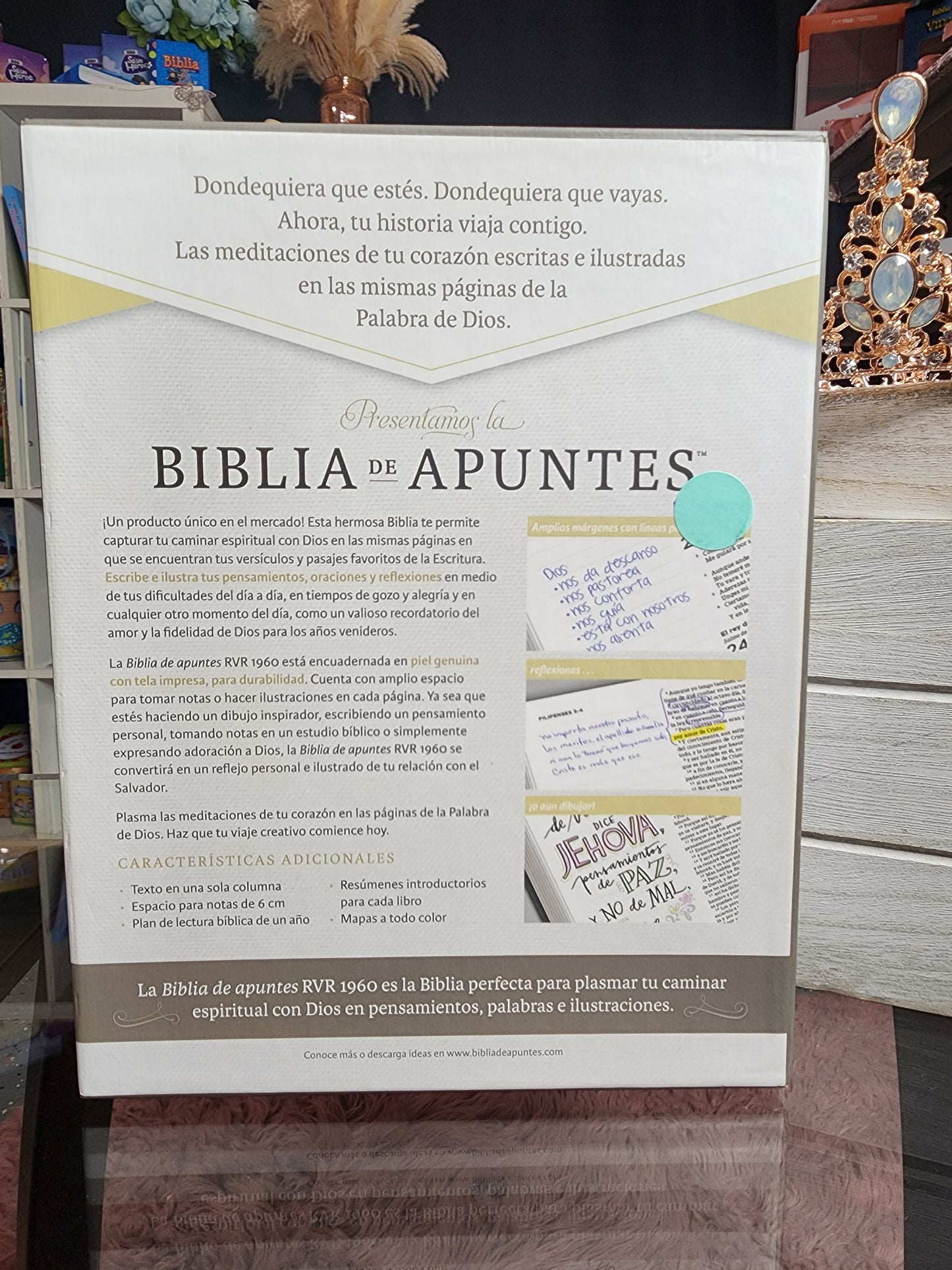 Biblia RV1960 Letra Chica, con márgenes para apuntes