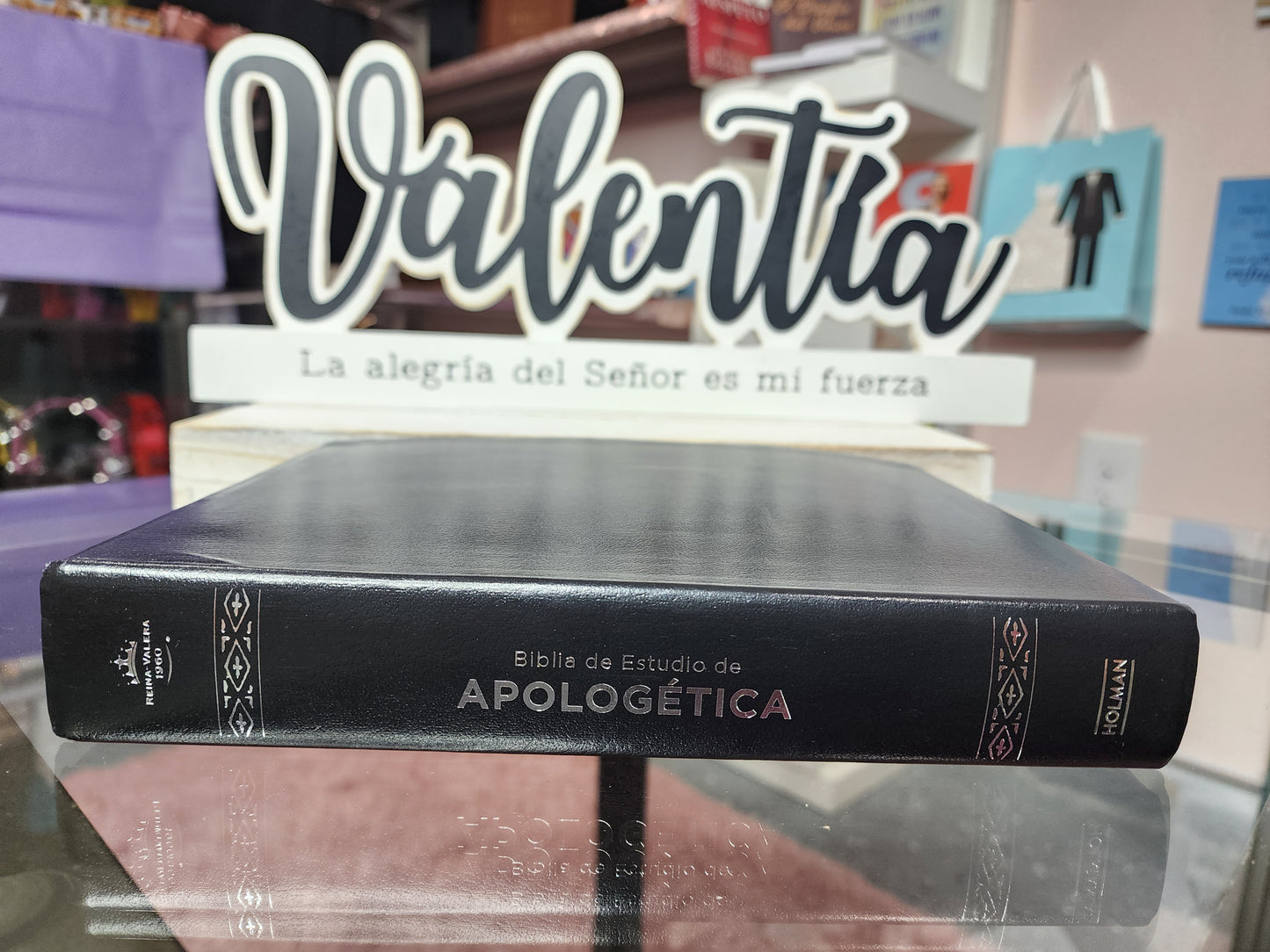 Biblia de Estudio de Apologética RV1960, piel fabricada negra