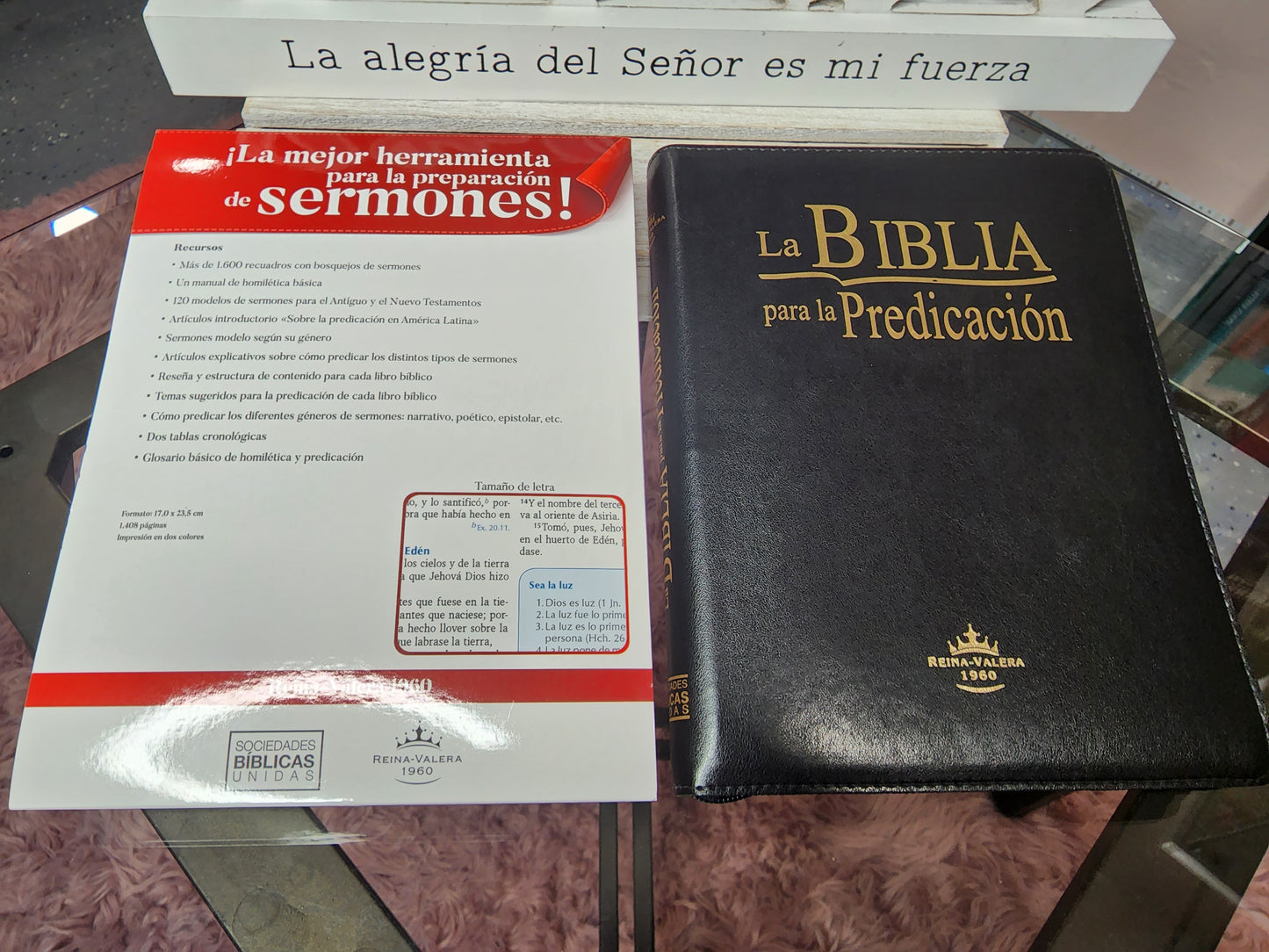 Biblia RV1960 Letra Grande, "Para la Predicación", con cierre