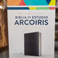Biblia de Estudio Arcoiris RV1960, con índice, piel negra