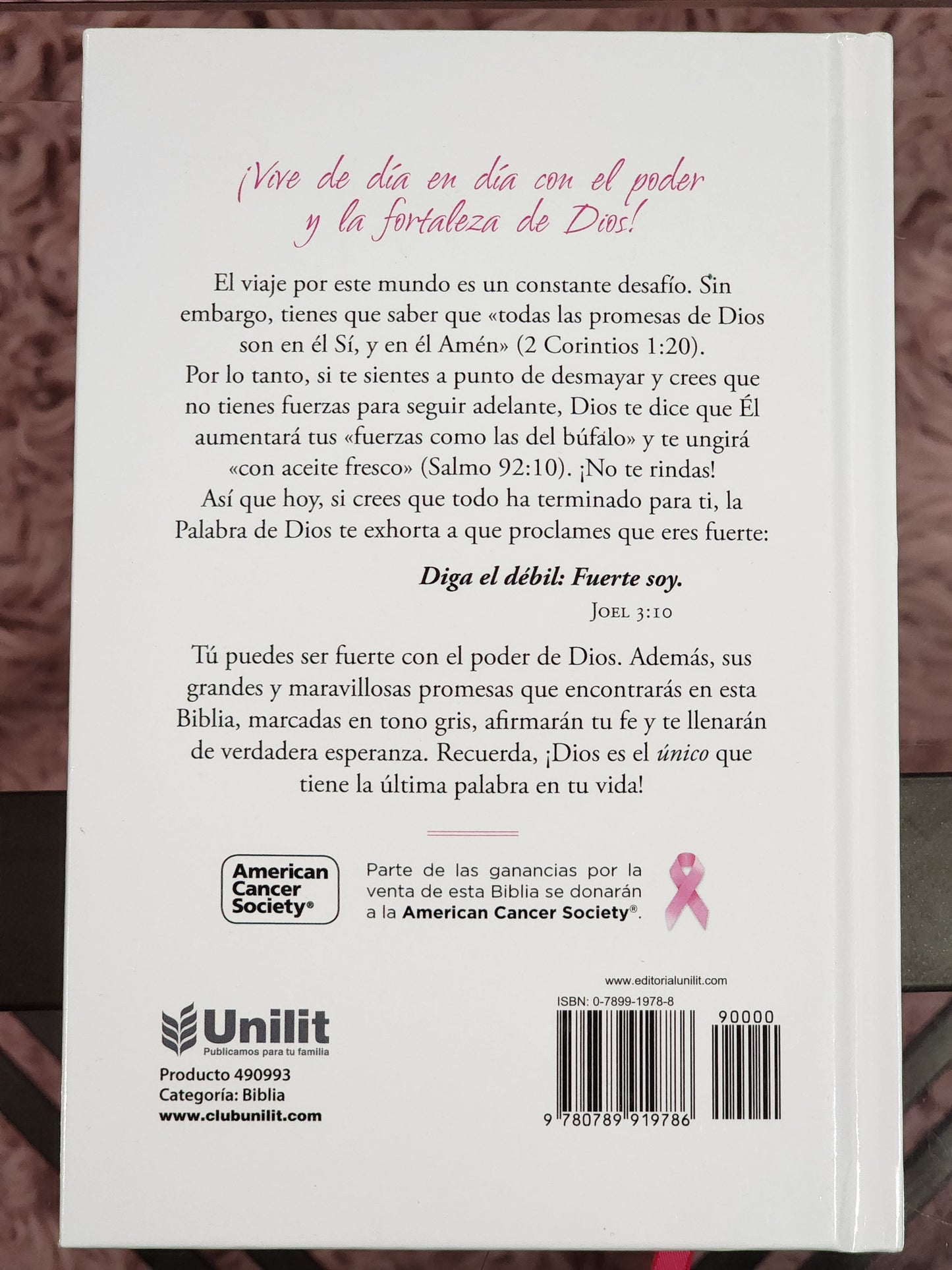 Biblia RV1960 Letra Chica "Promesas", floral tapa dura