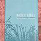 Biblia Inglés KJV con cierre e índice, piel turquesa